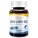 LOVITA Norwegian Cod Liver Oil, High Absorption TG Form, DHA & EPA with Vitamin A & D, Burpless, Easy to Swallow, for Heart, Brain and Immune Support, 90 Softgels