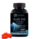 Krill Oil 1000mg Softgeels dengan Astaxanthin - Omega-3 EPA & DHA Suplemen Jantung, Otak, dan Kesehatan Gabungan dalam Bentuk Phospholipids- 60 Vanilla-Flavored Softgels