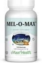 Maxi Health Mel-O- Max - Melonatin - with Valerian Root - Sleep Aid - 120 Capsules - Kosher