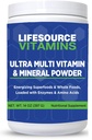 LifeSource Vitamin Ultra Multi Vitamin & Mineral Powder - Whole Food Based - 30 Day Supply