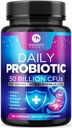 Probilisasi 60 Milyar CFU - 10 Strains + Digetical Enzymes & Prebiotik - Probiotic Terbaik untuk Perempuan & Pria, Support Imune, Kesehatan Gut, Konstiminasi Occasional, Diweids, Gas & Bloating - 120 Capsules