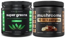 NutraChamps Super Greens Unfeatored & Super Jamur: Ultimate Brain, Gut & Boost