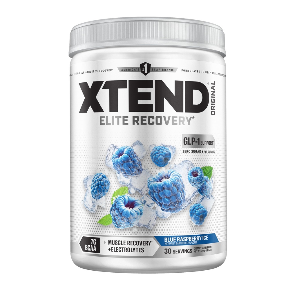 Xtend XEND Original BCAA Powder 7g BCAA dan 2.5g L-Glutamine, Sugar Post Workout Muscleut Recovery Drink dengan Amino Acids for Men & Women, 30 Servings