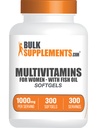 BulkSuplements.com Multivitamin for Women Softgels - Women 's Multivitamin with Iron, Multimineral Suplement, with Fish Oil - Gluten Free, 1 Softgel per Serving, 300 Count (Paket 1)