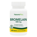 Natures Plus Bromelain - 500 mg - Tambahan Protolytic Alam - 60 tablet Vegetarian (60 Servis)