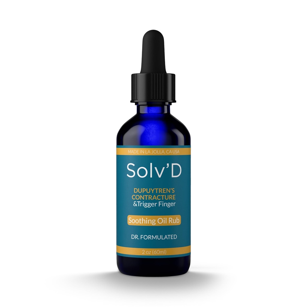 SOLV'D – Natural Relief for Dupuytren’s Contracture | A Powerful Blend of Mixed Tocopherols, Rose Hips, and DMSO, Reduces Scarring and restores Flexibility. Also for Gamer’s Thumb & Trigger Finger!