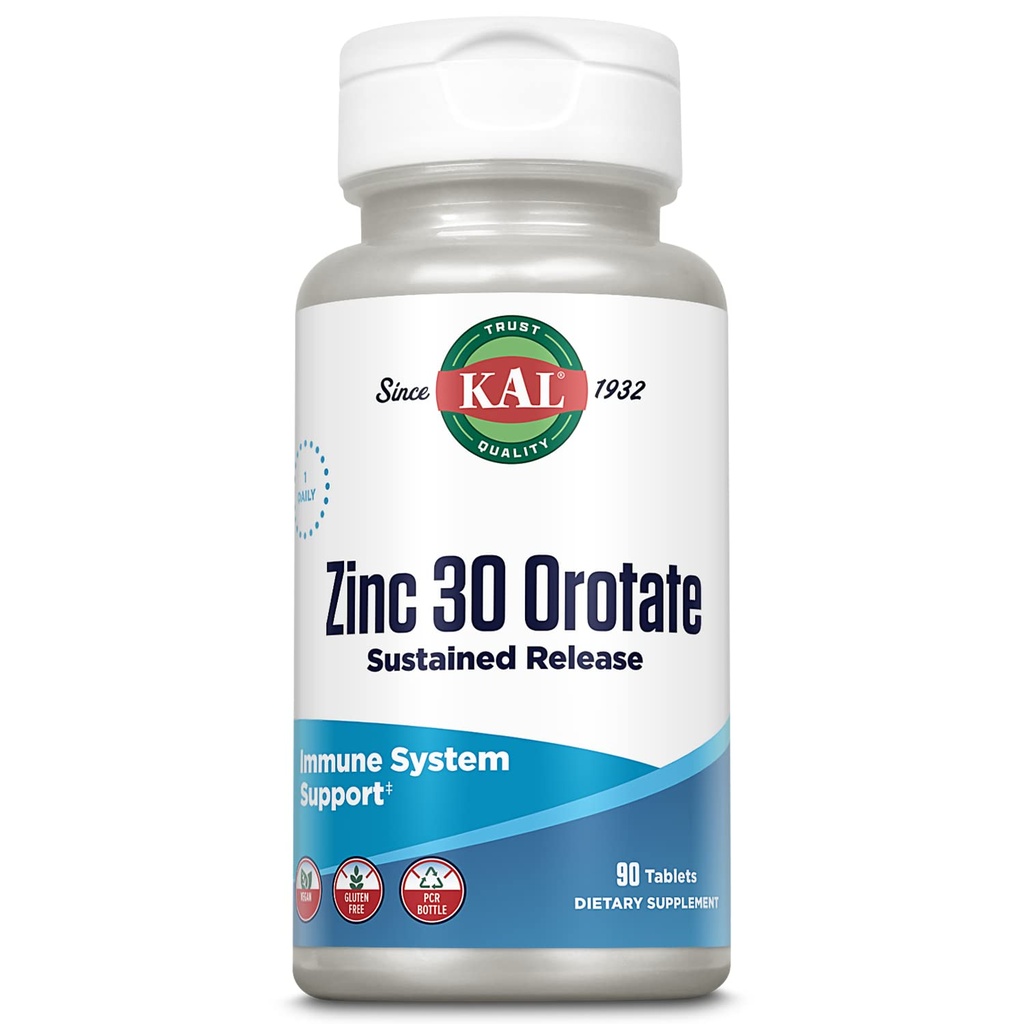 KAL Zinc Opin 30mg, Dihentikan Rilis, Tabletnya Zinc, Suplemen Dukungan Ammune, Sintesis Protein, Metabolisme, Dukungan Energi, Vegan, Gluten Bebas, Jaminan 60 Hari, 90 Pelayan, 90 Tablet