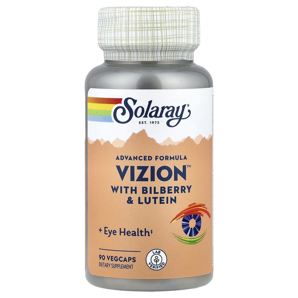 Vizion SOLARAY, Veg Cap (BTL-Plastic) 42mg 124; 90ct