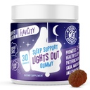 FlavCity Melatonin Sleep Gummies for Adults, Lights Out Gummy - Chewable Sleep Supplement with Plant - Based GABA, Magnesium & Chamomile for Deep & Restful Bedtime, 30- Day Suppply