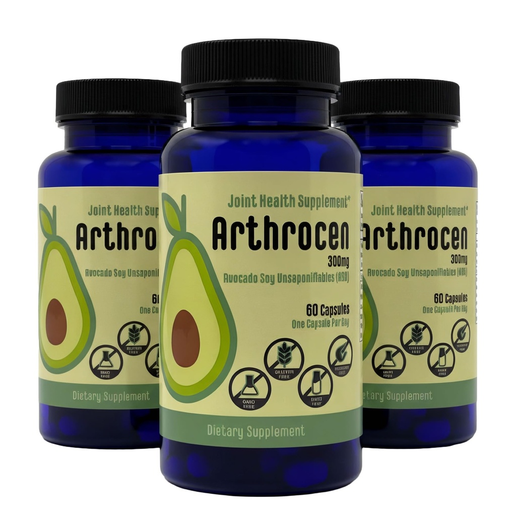 Tambahan Kesehatan Gabungan, 300Mg Avocado Soy Unsaponiable, Non- GMO, Dairy Free, Gluten Free & Shellfish Free, 60 Day Suply, One Capsule Per Day (6 Bulan)...