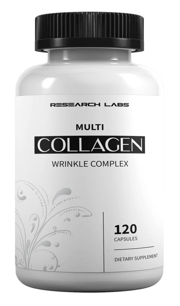Promo Lab Penelitian 120 Collagen Pills - 6000 mg Grass Fed Anti- Aging Dukungan untuk Skin, Joints, Tendon, Bones, Rambut dan Nails. Paleo Friendly. Tambahan Powder Collagen Peptides