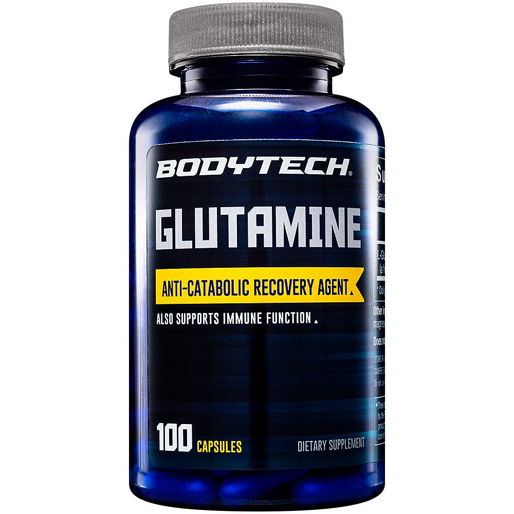 BODYTECH Glutamine Anti- Catabolic Recovery Agent & Imune Dukungan (100 Kapsul)