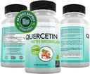 DOKTER RECOMMENDED SUPPLEMENTS Quercetin 800mg w / Bromelain 165mg Per Serving - 120 Veggie Kapsul 60 Full Day Supply, Vitamin Tambahan untuk Dukungan & Bioflavonoid, Gluten Bebas, Non-GMO