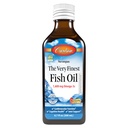 Carlson - The Very Finest Fish Oil, 1600 mg Omega- 3s, Liquid Fish Oil Suplemen, Norwegia Fish Oil, Wild- Caught, Sudivable Oil Liquid, Just Peachie, 200 mL (6.7 Fl Oz)