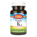Carlson - Vitamin K2 MK-7 (Menaquinone), 180 mcg, Bone Dukung, Kalsium Bioavability, K2 Vitamin, Vitamin K-2, 90 Softgels