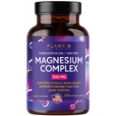 Plant.O Premium Magnesium Suplemen [Vegan Oxide & Citrate, 500mg] Kompleks Absorpsi Tinggi untuk Tidur, Tenang, Relaxer Otot, Energi Alami, Komponen 120 Veggie