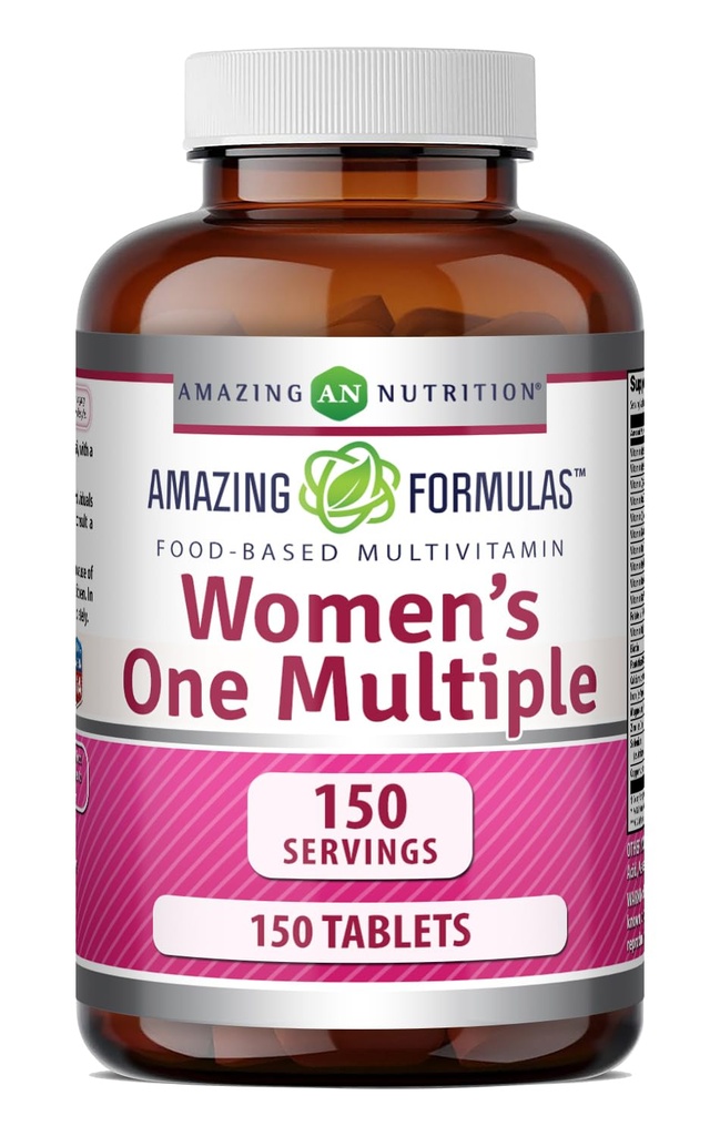 Amazing Formula Women 's One Multivitamin Supplement: 124; Pangan berbasis 124; 150 Tablet;
