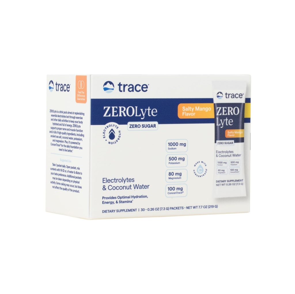 Telusuri Mineteral ZeroLyte - Minum Mix Powder Support Hidration & Energy - Aids Healthy Nerve & Muscle Fungsi - Dukung Hati & Dishable Kesehatan - Salty Mango, 30 Paket (30 Pelayan)