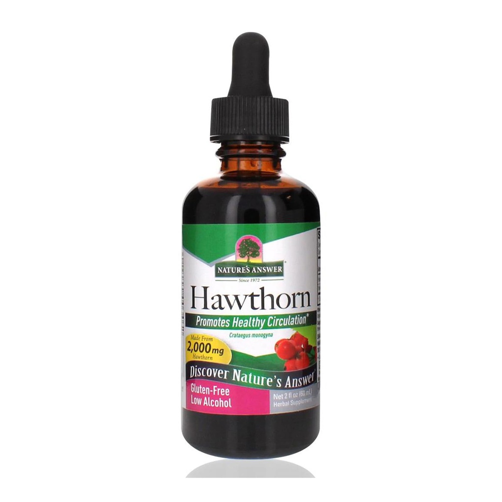 Nature 's Respon Organic Hawthorn Extract 2 Oz - Alkohol rendah, Gluten Free & Kosher - Dukungan Jantung - Ideal untuk Hawthorn Berry Tea