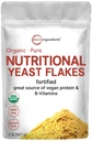 Mikro Ingredians Organik Dihibur Nutleast Flakes, 2lb (32Oz), Rich in Vegan Protein, B Vitamin, & Beta- Glusans 124; Keto Frid, Weiry Free Cheese Substints, Non-GMO, Gluten Free