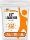 BulkSuplements.com Soy Lecithin Powder - Lecithin Suplement, Nutronation Grade - Gluten Free, 1.2g per Serving, 100g (3.5 oz) (Paket 1)