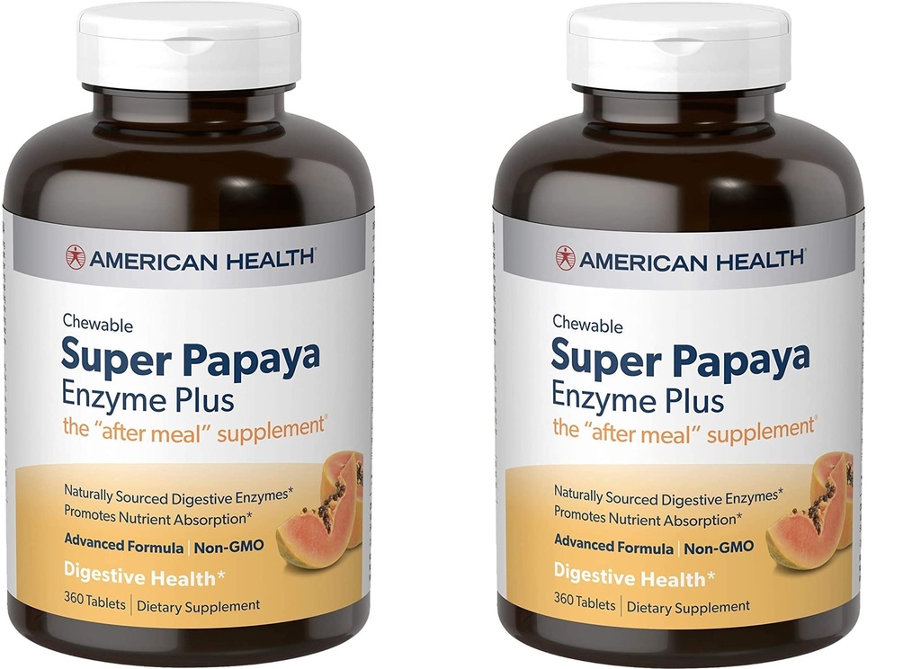 American Health Enzymes Chewable Super Pepaya Enzyme Plus 360 Tablet (Paket 2)