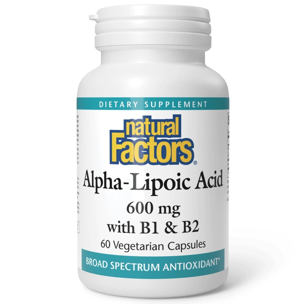 Faktor Natural Alpha--Lipoic Acid + B 600 mg, 60 Capsules