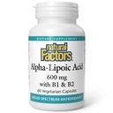 Faktor Natural Alpha--Lipoic Acid + B 600 mg, 60 Capsules