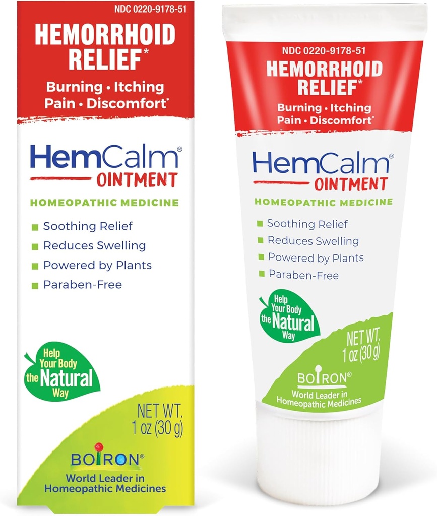 Boiron HemCalm Ocony for Heembehoid Relief of Pain, Gitching, Swelling or Discomfort - 1 oz