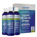 Liquid Mineral Drops - Trace Mineral Suplemen 124; Full Spectrum Mineral 124; Ionic Liquid Magnesium, Chloride, Potoride 124; Low Sodium 124; Energy, Electrolite 124; 288 Day Suply, 8 fl oz (Paket 3)
