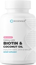 Potency Biotin Tinggi Suplemen - Vegan Vitamin B7 Formula dengan Creatine dan Coconut Oil - Healthier Skin, Nails & Hair dan Keratin Dukungan - Non-GMO & Gluten Free - 2500 mcg