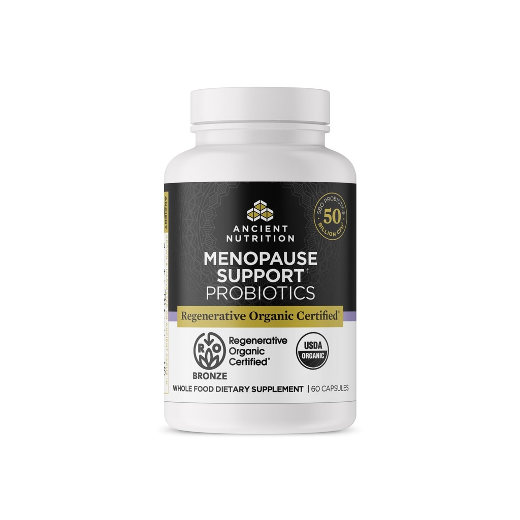 Dukungan Regeneratif Organik Nuklir Kuno untuk Dukungan Menopause, Dukungan Menopause Probim Menopause, Dibuffic Sehat dan Dukungan Kesehatan Perempuan, 50 Milyar CFUs * Per Serving, 60 Cacah