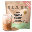 Renude Chagaccino - Powder Chaga Jamur, Mushroom Coffee Drink Mix dengan Adaptogens, Natural Energy dan Dukungan Imune, Vegan, Keto, Zero Calorie Mushroom Blend Quwder - 30