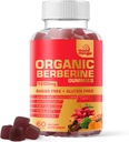 Berberine Tambahan Gummies (1200mg) dengan Cinnamon Ceylon, Turmeric, Milk Thistle & Artichoke - Gula Bebas, Gluten Bebas, Kualitas GMP