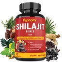 Shilajit Himalaya Kapsul - 3 Bulan Supply - Menggabungkan Ashwagandha, Ginseng, Saw Palmetto, Maca, Tribulus, Chaga, Black Pepper
