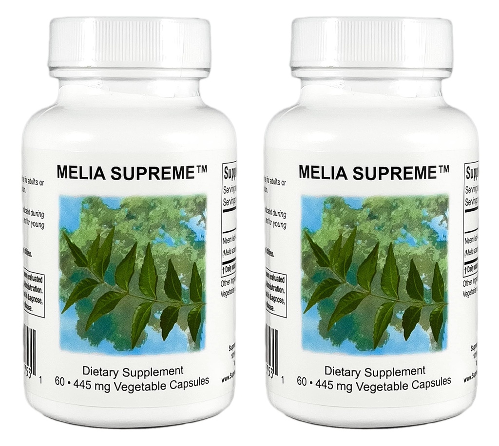 Supreme Nutrition Melia Supreme, 60 Pure Neem Leaf Vegetarian Capsules (Paket 2)