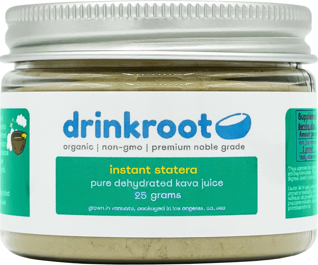 Instant Statera Vanuatu Kava - Pure Organic Dedrated Kava Juice from The Island 25g, 0.88 Ounce (Pack of 1)