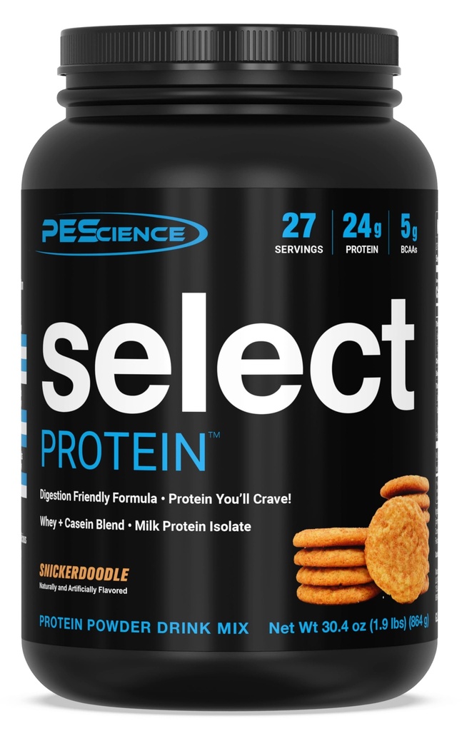 Pescience Pilih Powder Protein, Whey dan Casein Blend, Bubuk Protein Bersih untuk Perempuan dan Pria, Low Calorie, Rendah Carb, Keto Friendly, Gluten Free - Snickerdoodle - 27 Servings
