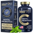 Probiotik Dental untuk Gigi dan Gums - Probiotik Nafas Segar Lachoillus untuk Perempuan dan Pria - Oral Prograin untuk Mouth Bad Breath Dental Probiotic untuk Kesehatan Mulut - 45 Mint Tablet