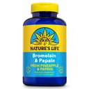 Nature 's Life Bromelain & Papain 124; Proteolytic Enzymes for Digetical Support & Comfort 124; dari Pineapple & Papiya 1244; 250mg (250 CT)