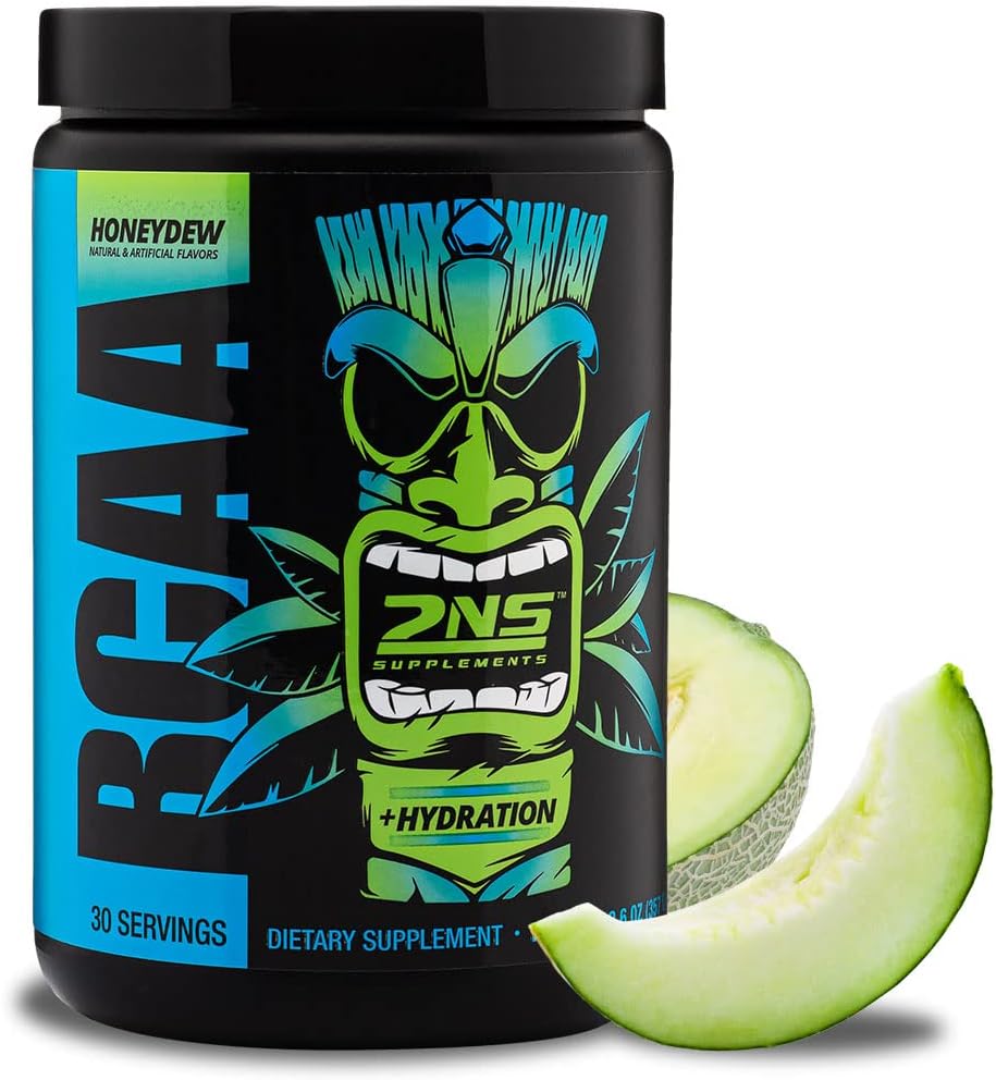 Suplemen Alam ke-2 - BCAA Honeydew, 30 Pelayan, 12.6 Oz - 9 G Branched Chain Acids - Pendukung Perkembangan Otot, Pemulihan & Endurance - Replenishes Electrolites - Tidak Ada Sugars atau Warna Ditambahkan
