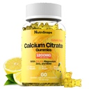 Sugar Free Calcium Citrate Gummies 1200 mg dengan Vitamin D3, Magnesium, Zinc, MSM untuk Pria & Women, Bone, Muscle, Immune Dupport, Ultimate Absorpsi Kalsium Suplemen, Vegan, 60 Count