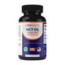 Virus MCT Minyak 3000 mg per Serving - 180 Softgels - dari Coconut Oil - Berisi 55% caprylic Acid C8 dan 40% capric Acid C10