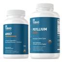 Dr. Tobias Adult Multivitamin & Psyllium Daily Supports Energy, Imunionity & Healthy Bowel Movements with 42 Fruits & Vevables, PSllium Husk, Bentonite Clay, Flaxseed & Natural Ingrediments