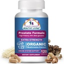 Suplemen Ilmu Kanker Prostate Wellness untuk Men, USDA Tersertifikasi Ekstrak Jamur Organik, Ekstra 1.500 mg, Potensi Tinggi 40% Beta- Glans, Imune, Anti- Aging, Antioksidants, 120 Capsules
