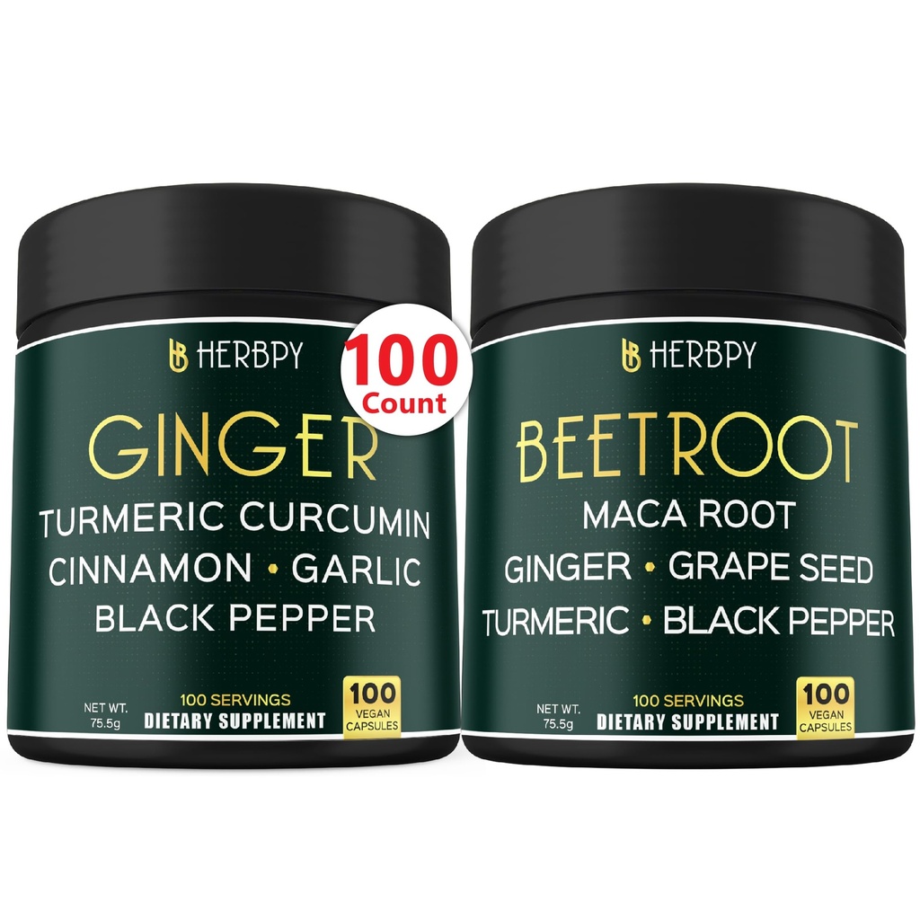 Bundle 5in1 Ginger Supplement & 6in1 Beet Root Capsules