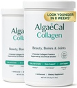 ALGAECAL Collagen - 4 Clinically- Didukung Peptides VERISOL, FORTIGEL ®, UC-II ®, FORTIBONE ®, Anti- Aging Hydrolyzed Powder, 60 Servings, Dibuat di AS