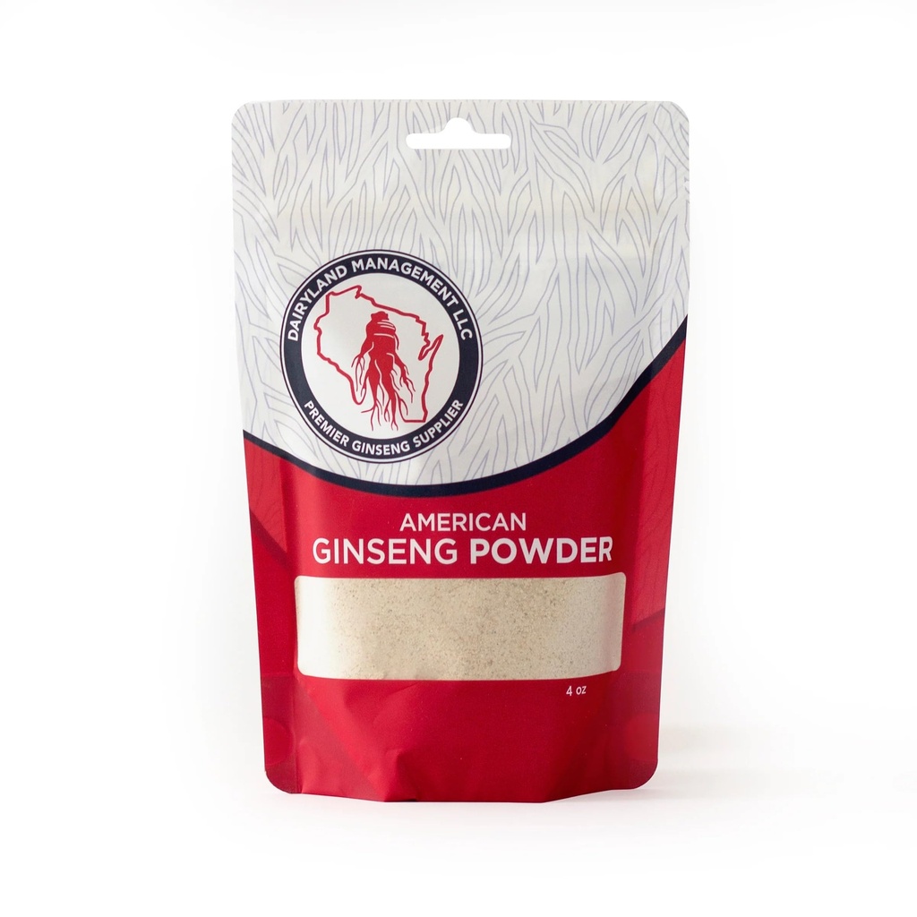 Dairyland berkonsentrasi pada bubuk Ginseng Amerika - 4 pak bubuk Wisconsin Ginseng - Non-GMO, Gluten Free - Herbal Supplemen, Baking, Tea