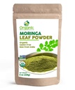 Organik bubuk Moringa - 8 oz (226g): 124; Organisasi USDA, Non-GMO, Kosher, Halal, Moringa Olifera Powder - 100% Raw dan Natural, oleh SHOPOSR