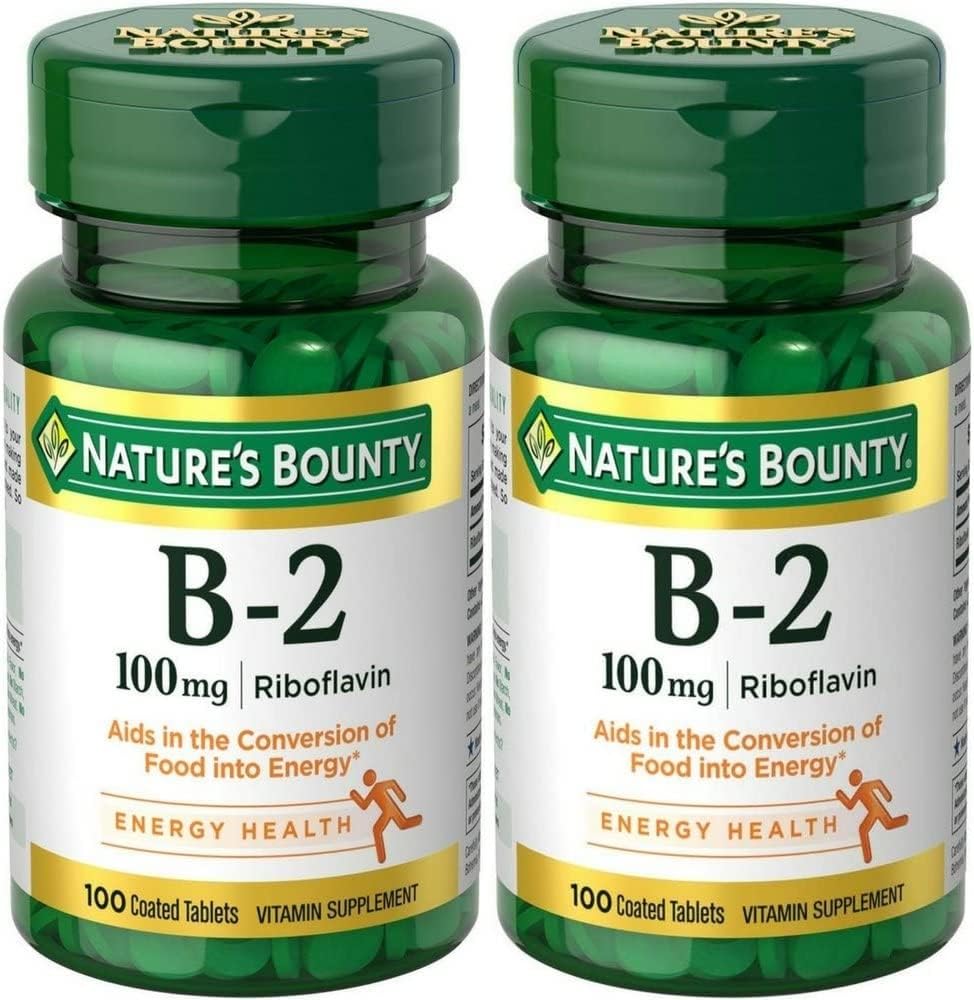 Nature 's Bounty, Vitamin B-2, 100 mg, 100 Tablet